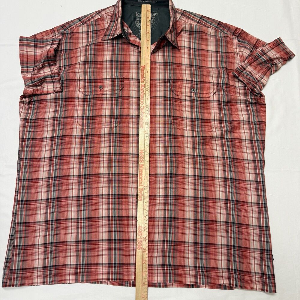 Kuhl Men's 2XL Shirt Button Up Short Sleeve Metal Buttons Born In The Mountains - Picture 5 of 9
